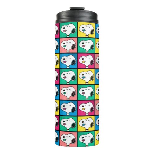 Pop Art Snoopy Lips  Mod for You Pattern Thermal Tumbler