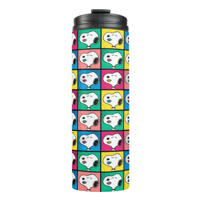 Pop Art Snoopy Lips | Mod for You Pattern Thermal Tumbler (Front)
