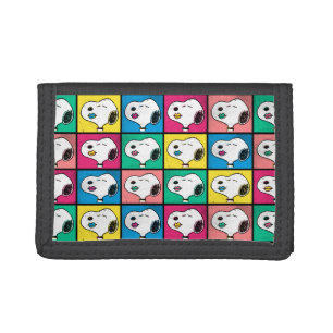 Pop Art Snoopy Lips   Mod for You Pattern Trifold Wallet