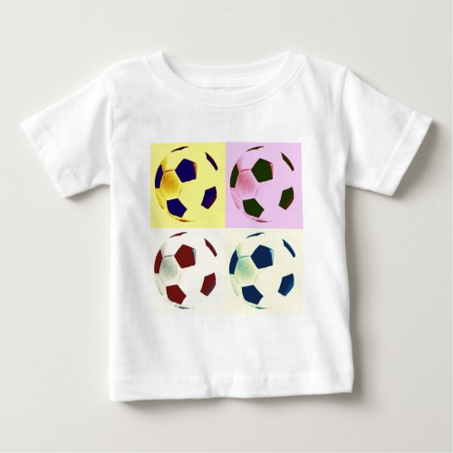 Pop Art Soccer Balls Baby T_Shirt