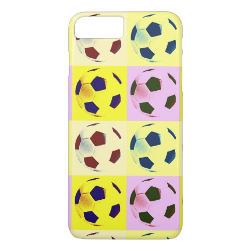 Pop Art Soccer Balls iPhone 8 Plus7 Plus Case