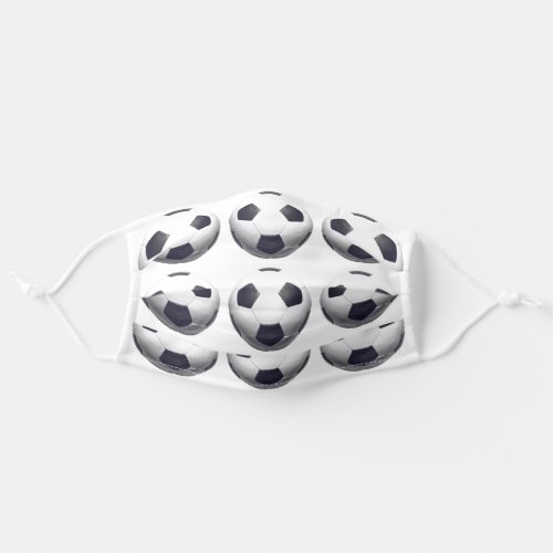 Pop Art Soccer Balls Football Motivational Adult Cloth Face Mask