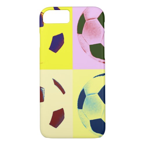 Pop Art Soccer Balls iPhone 7 Case