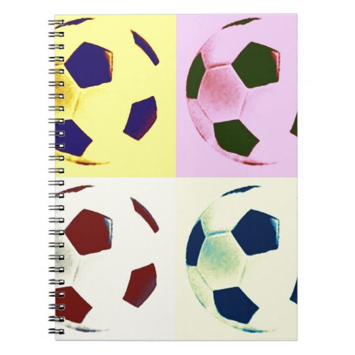 Pop Art Soccer Balls Notebook