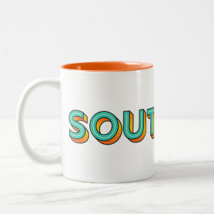 Pop Art Southpaw Lefthanders Two-Tone Coffee Mug