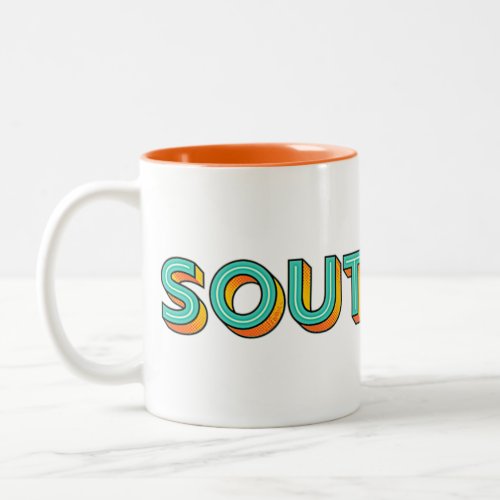Pop Art Southpaw Lefthanders Two_Tone Coffee Mug