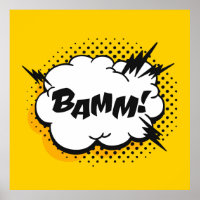 Pop art speech bubble drawing with text. Cartoon s