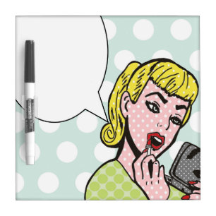 Pop Art Speech Bubble Dry Erase Board