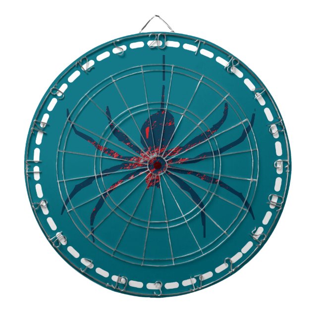 Pop Art Spider 2 Dartboard With Darts (Front)