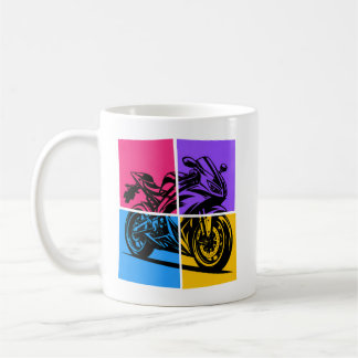 Pop Art Sports Bike Coffee Mug