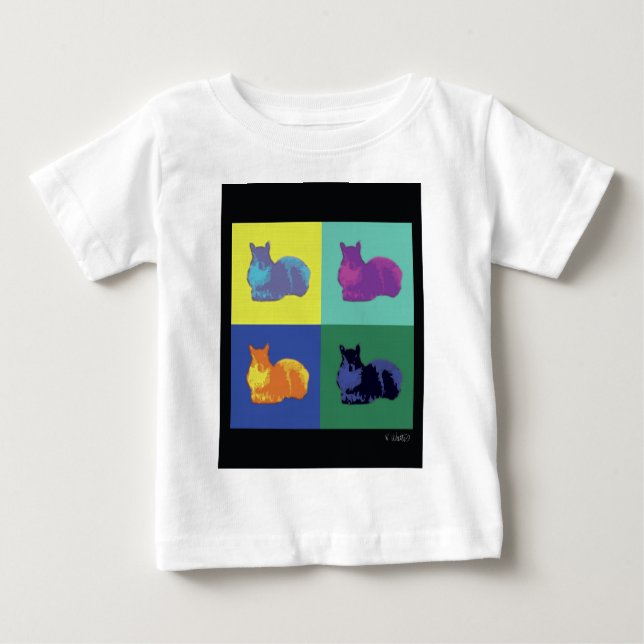 Pop Art Squirrel Baby T-Shirt (Front)