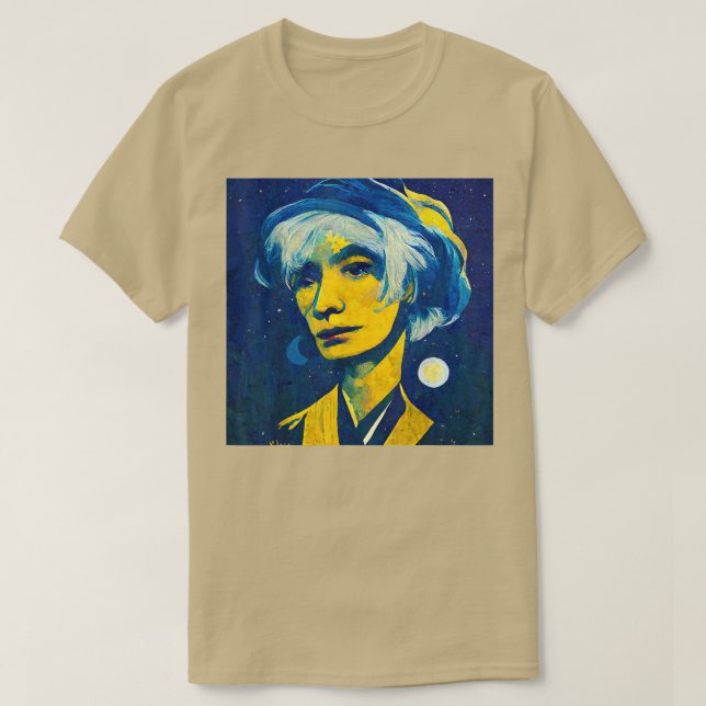 Pop Art Starry Night Andy T-Shirt (Design Front)