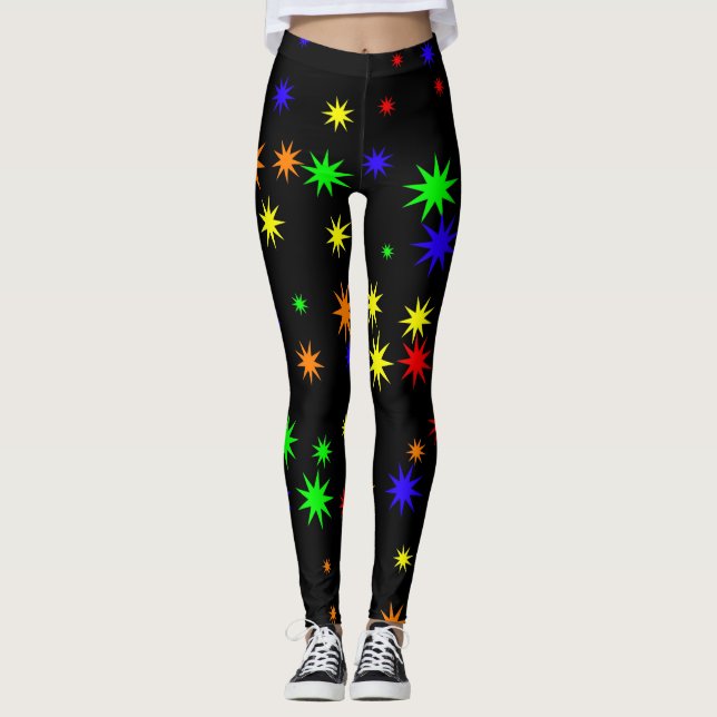 pop art stars leggings (Front)