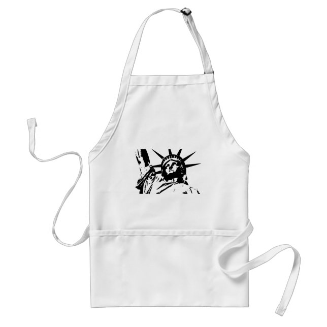 Pop Art Statue of Liberty Adult Apron (Front)