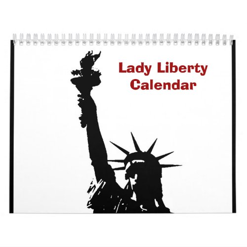 Pop Art Statue of Liberty Calendar