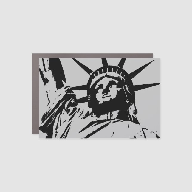 Pop Art Statue of Liberty Car Magnet (Front)
