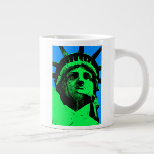Pop Art Statue of Liberty Giant Coffee Mug