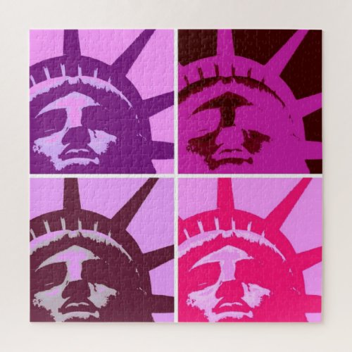 Pop Art Statue of Liberty Jigsaw Puzzle