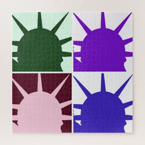 Pop Art Statue of Liberty Jigsaw Puzzle