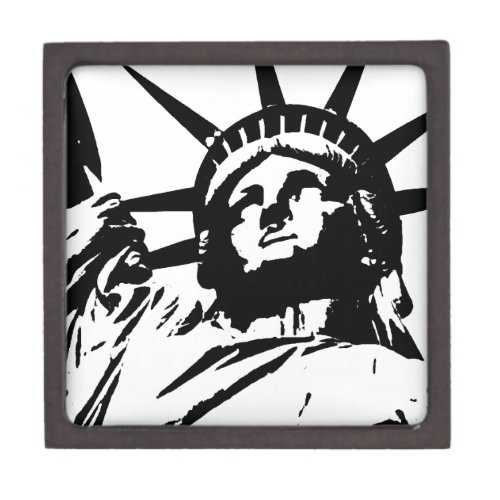 Pop Art Statue of Liberty Keepsake Box