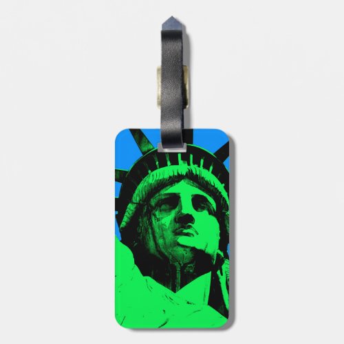 Pop Art Statue of Liberty Luggage Tag