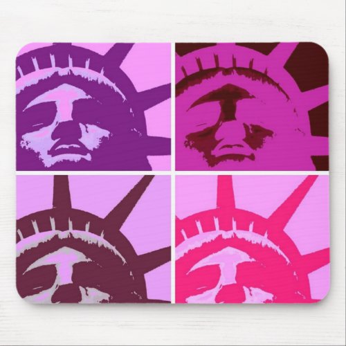 Pop Art Statue of Liberty Mouse Pad