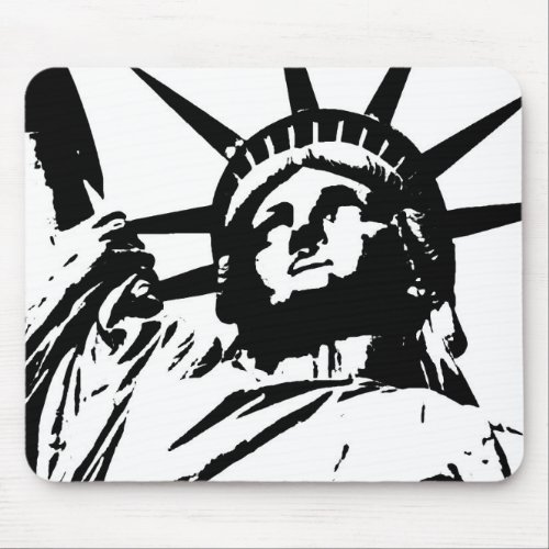 Pop Art Statue of Liberty Mouse Pad