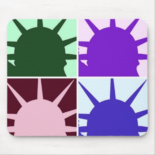 Pop Art Statue of Liberty Mouse Pad