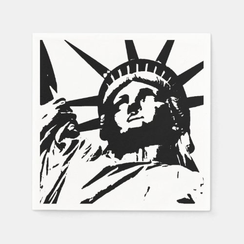 Pop Art Statue of Liberty Napkins