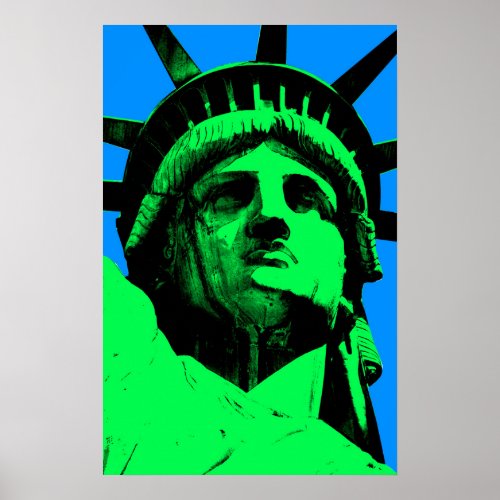Pop Art Statue of Liberty Poster