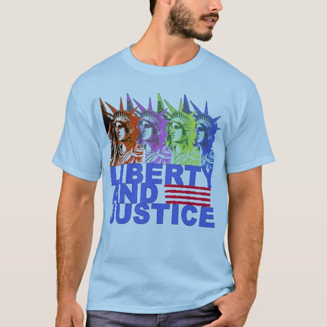Pop Art Statue of Liberty Products T-Shirt (Front)