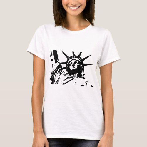 Pop Art Statue of Liberty T_Shirt