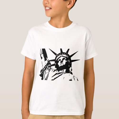 Pop Art Statue of Liberty T_Shirt