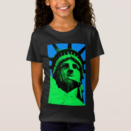 Pop Art Statue of Liberty T_Shirt