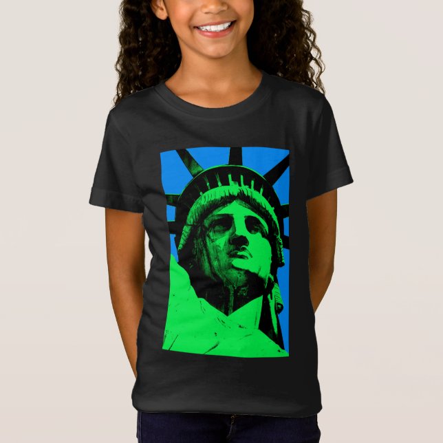 Pop Art Statue of Liberty T-Shirt (Front)