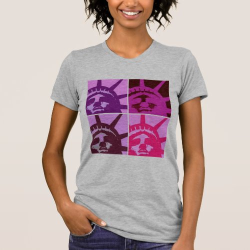 Pop Art Statue of Liberty T_Shirt