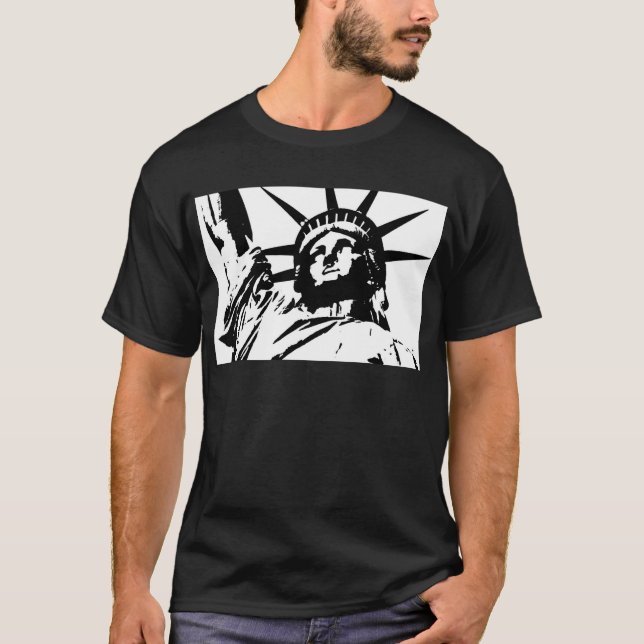 Pop Art Statue of Liberty T-Shirt (Front)