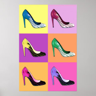 Pop Art Stiletto Pumps / Shoes / Heels Poster