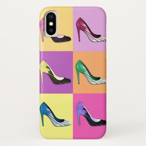 Pop Art Stiletto Pumps  Shoes  High Heels iPhone XS Case