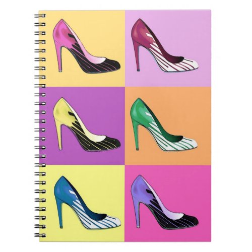 Pop Art Stiletto Pumps  Shoes  High Heels Notebook