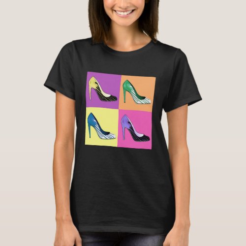 Pop Art Stiletto Pumps  Shoes  High Heels T_Shirt