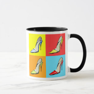 Pop Art Stilettos Coffee Mug, Fashion Theme Mug