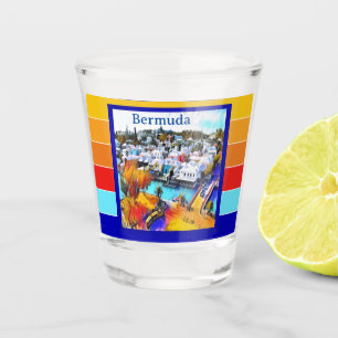 Pop Art Stripes Bermuda Shot Glass