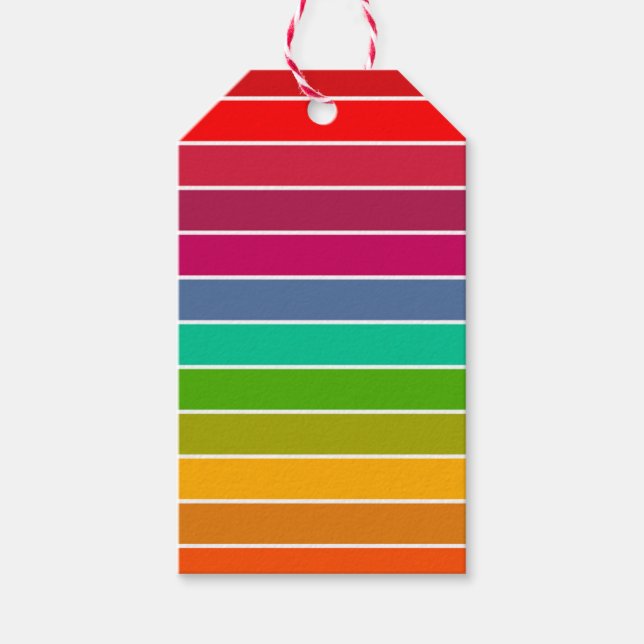 Pop Art Stripes Gift Tags (Front)
