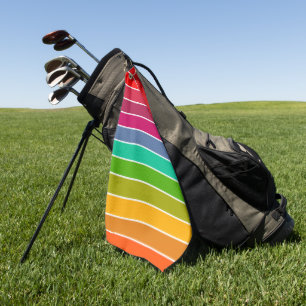 Pop Art Stripes Golf Towel
