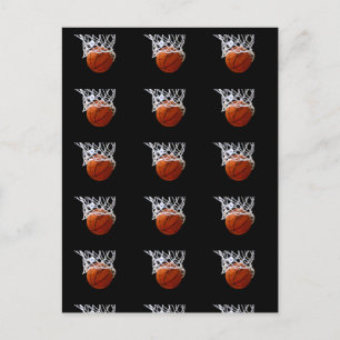 Pop Art Style Basketball Postcards
