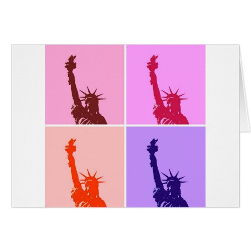 Pop Art Style Statue of Liberty