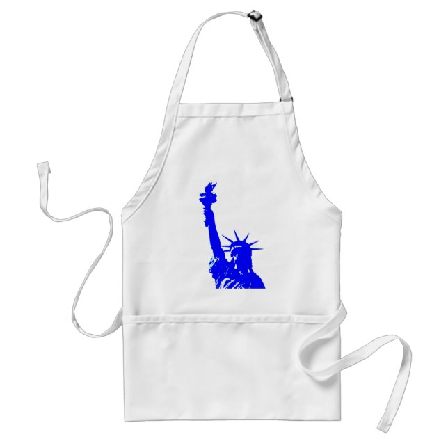 Pop Art Style Statue of Liberty Adult Apron (Front)