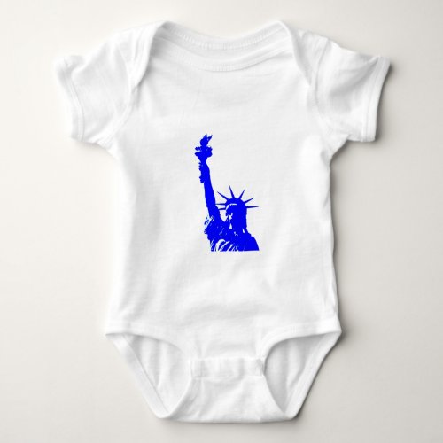 Pop Art Style Statue of Liberty Baby Bodysuit