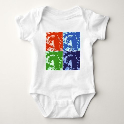 Pop Art Style Statue of Liberty New York Baby Bodysuit